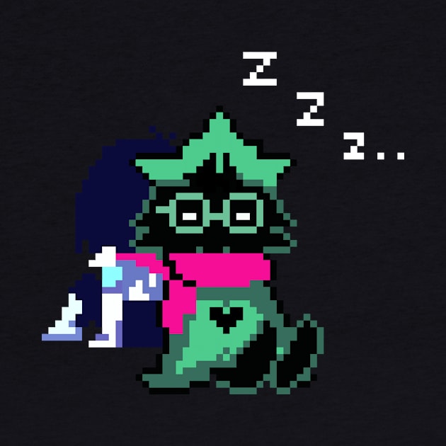 Ralsei and Kris DeltaRune by Deluxion